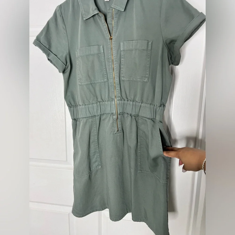 J. Crew Mini Cargo Style Dress Sz 10 - Picture 6 of 11